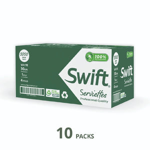 Swift Serviettes 30cm 1Ply 4 fold