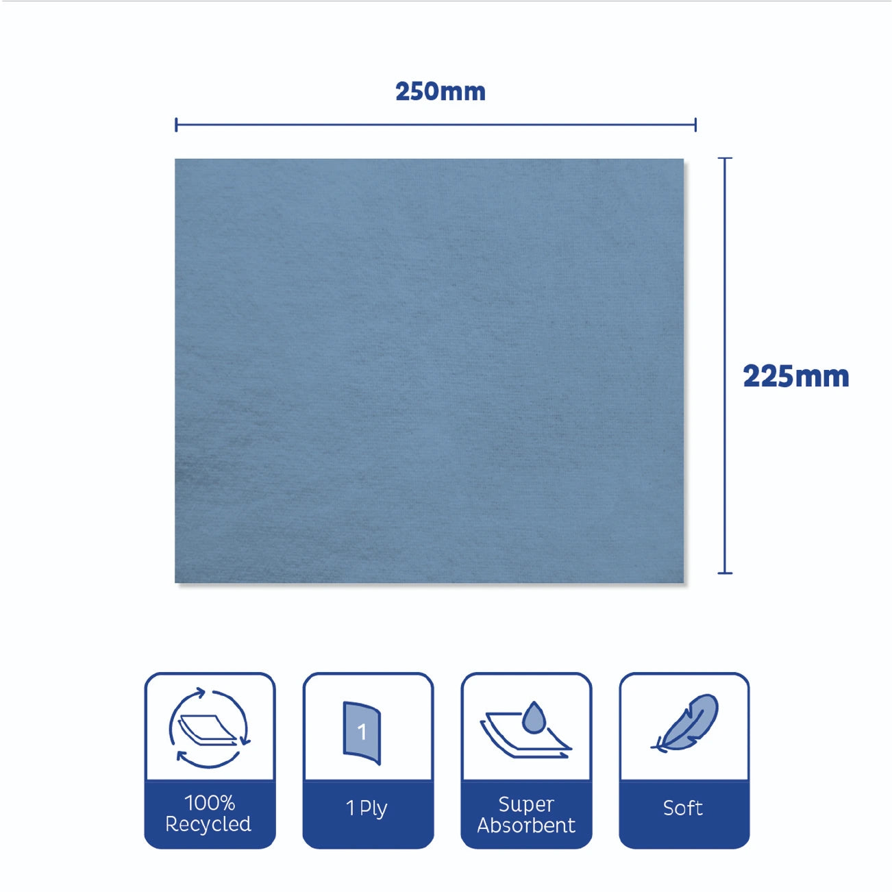 C-Fold Paper Towel Blue