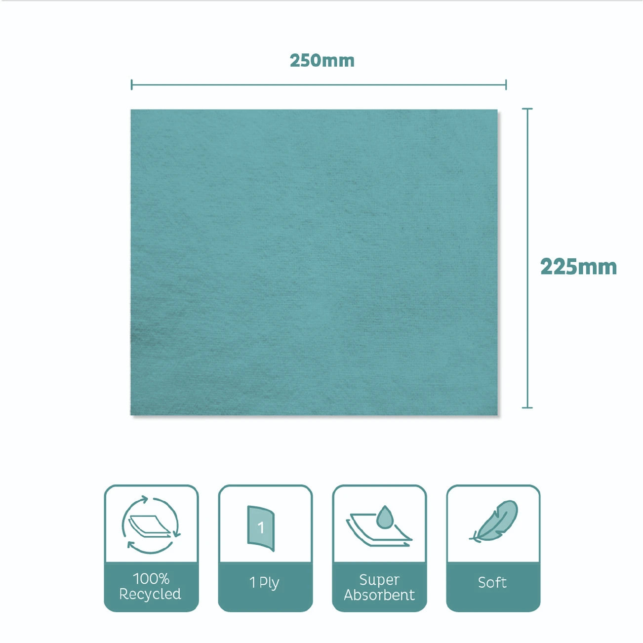 C-fold blue towel pack