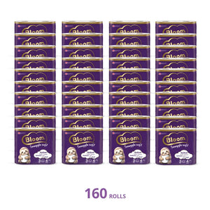 Bloom 3ply Toilet Tissue 160 rolls