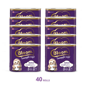 Bloom 3ply Toilet Tissue 40 rolls