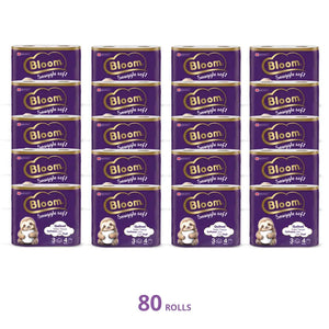 Bloom 3ply Toilet Tissue 80 rolls