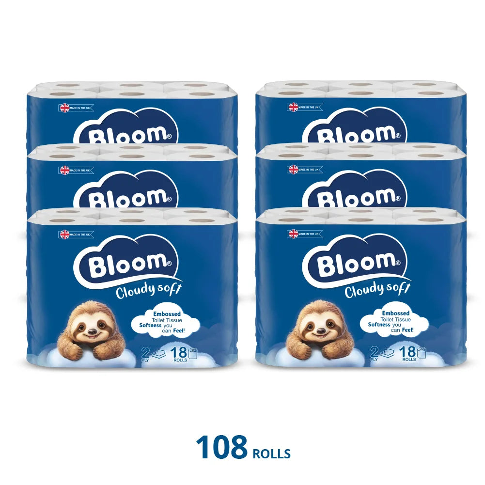 Bloom 2ply Toilet Tissue 108 rolls