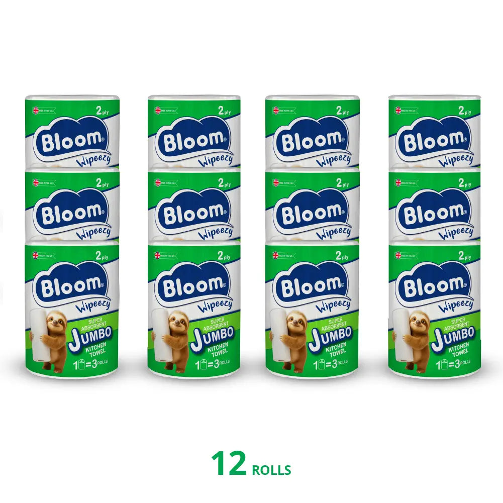 Bloom 2ply Kitchen Towel 12 Jumbo Roll