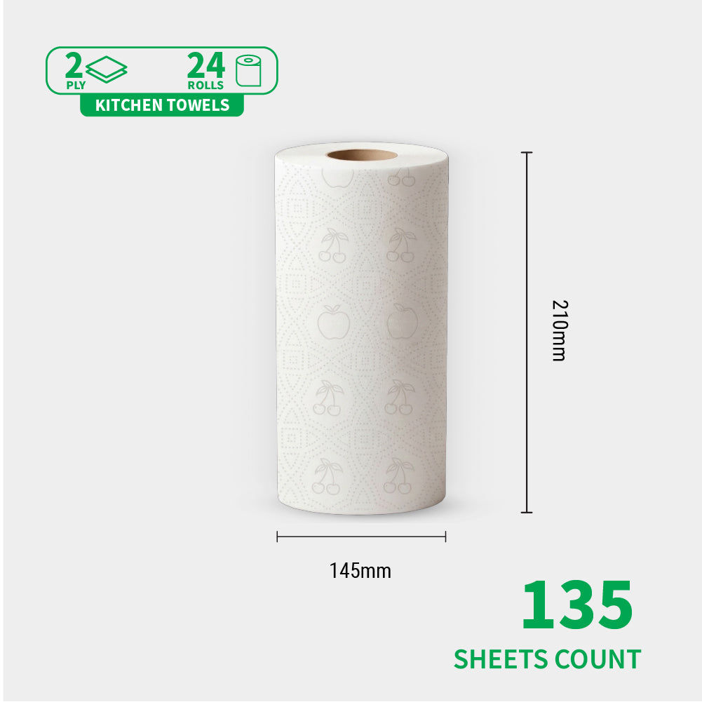 Bloom 2ply Kitchen Towel 24 Jumbo Roll