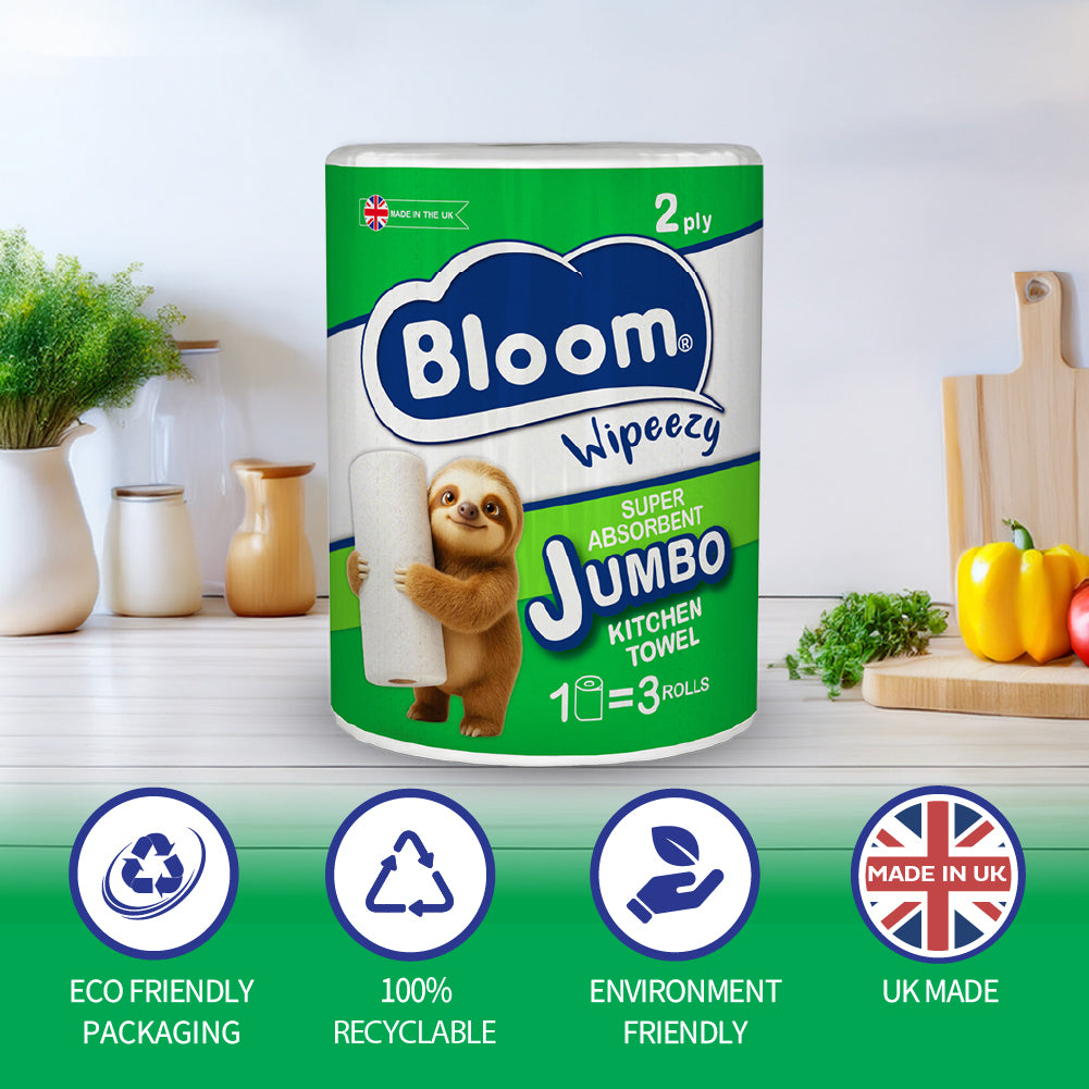 Bloom 2ply Kitchen Towel 24 Jumbo Roll