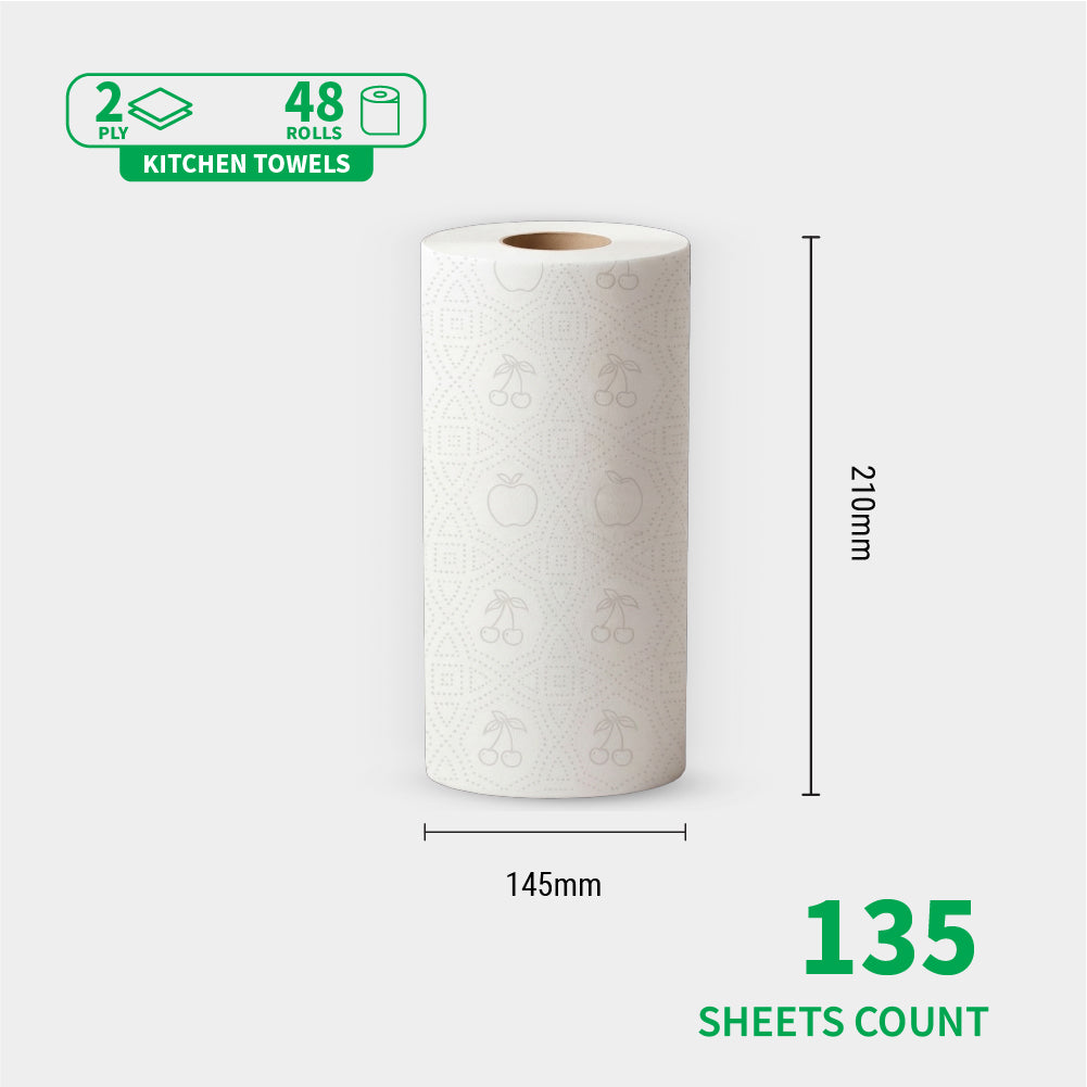Bloom 2ply Kitchen Towel 48 Jumbo Roll
