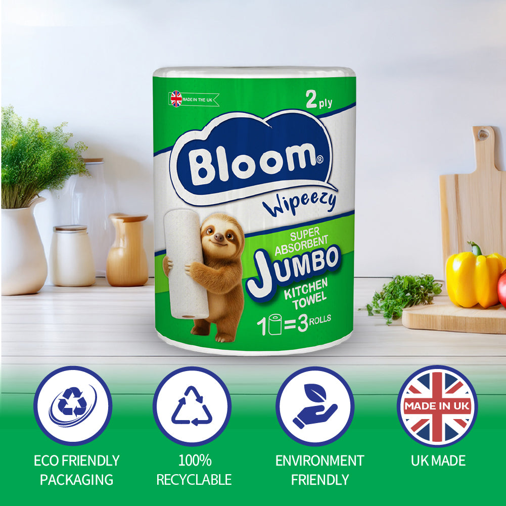 Bloom 2ply Kitchen Towel 48 Jumbo Roll