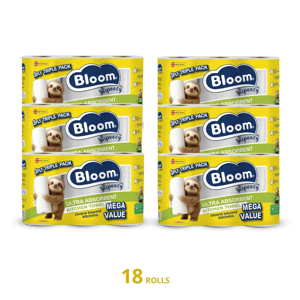 Bloom 3ply Kitchen Towel 72 rolls