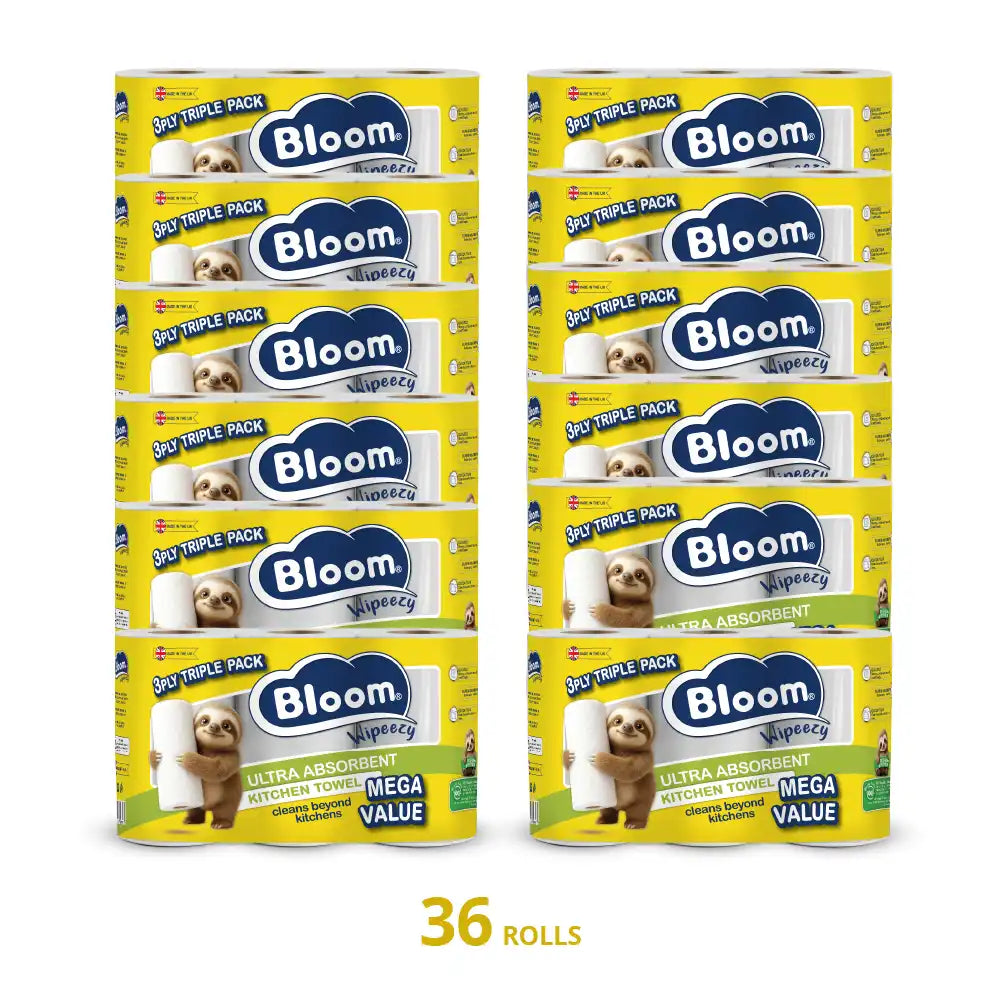 Bloom 3ply Kitchen Towel 36 rolls