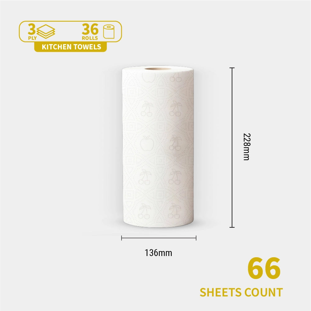 Bloom 3ply Kitchen Towel 36 rolls