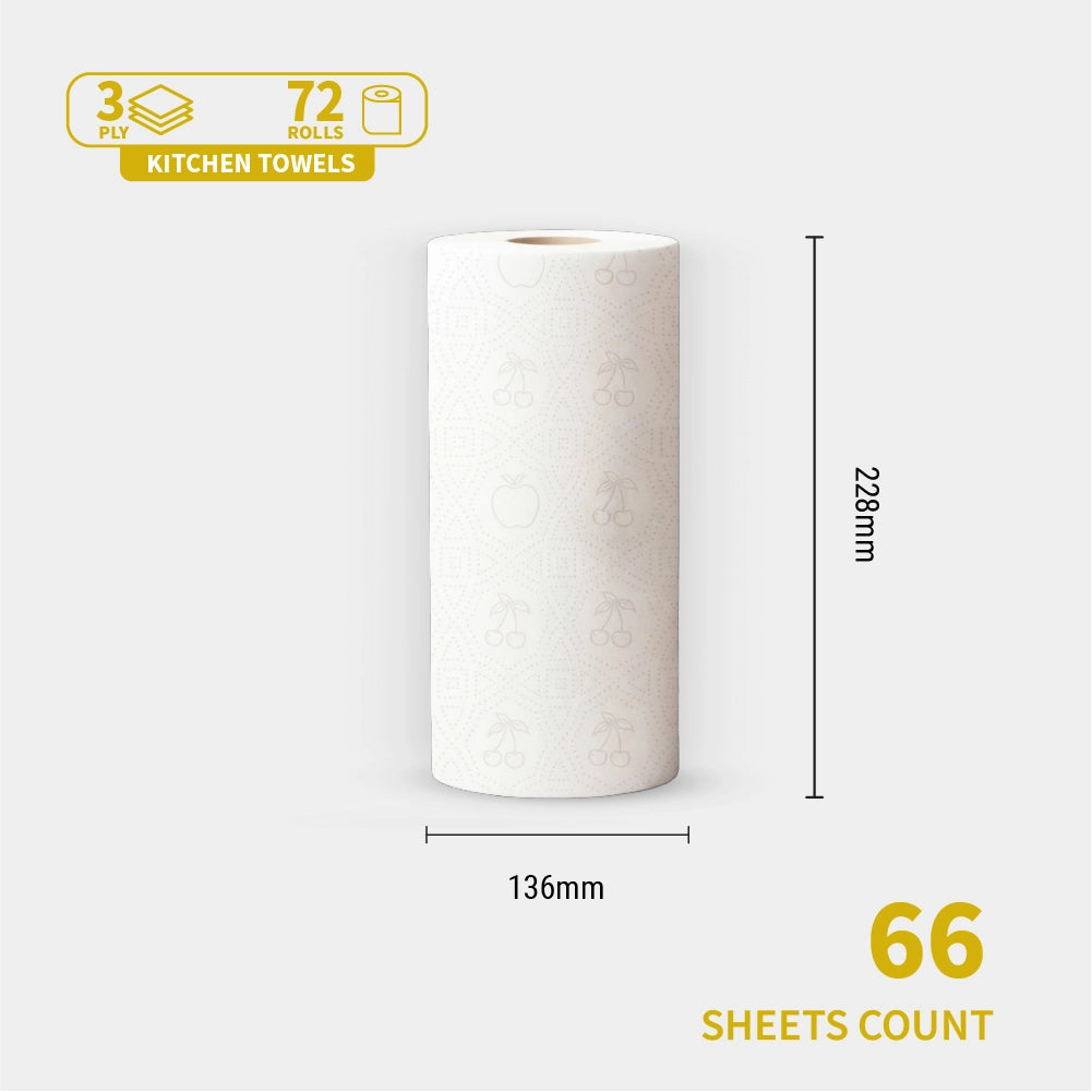 Bloom 3ply Kitchen Towel 72 rolls