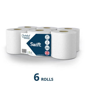 Swift Centrefeed White Embossed