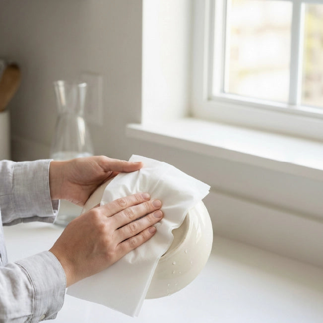 white centrefeed embossed flat sheet