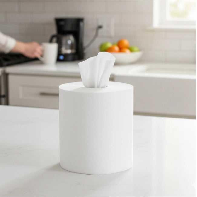 2ply white embossed flat sheet