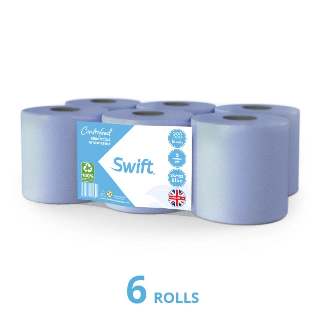 Swift Centrefeed Blue Embossed