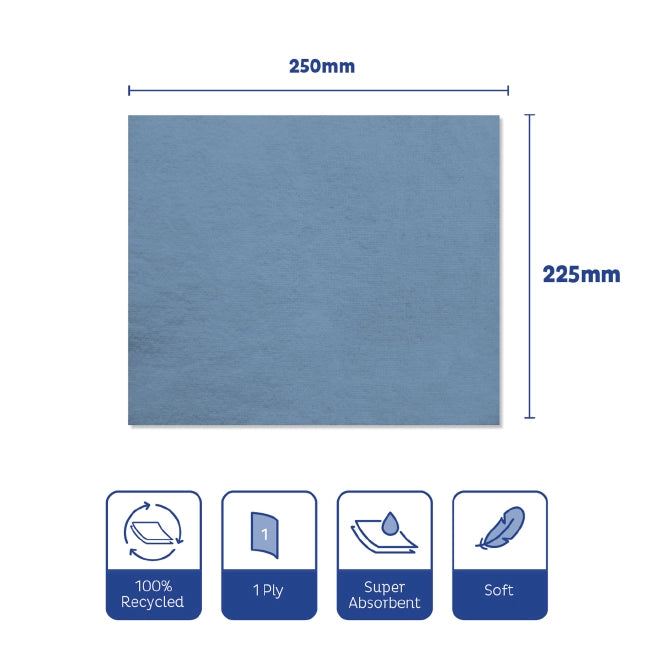 Swift C-Fold Paper Towel Blue