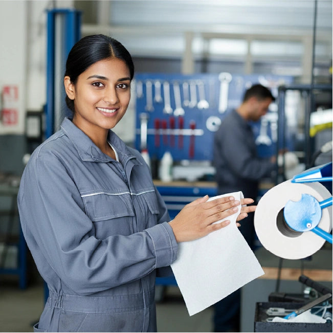 Swift Wiper Rolls White Flat-sheet