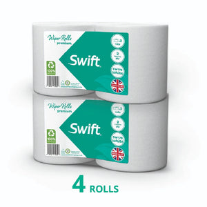 Swift Wiper Rolls White Flat-sheet