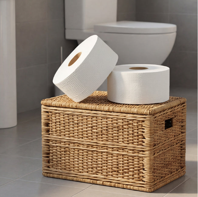 Velor Mini Jumbo Toilet Rolls Embossed - 48 Rolls