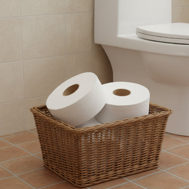 Velor Mini Jumbo Toilet Rolls Embossed - 48 Rolls