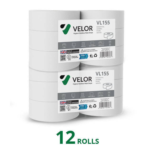 Velor Jumbo Toilet Rolls