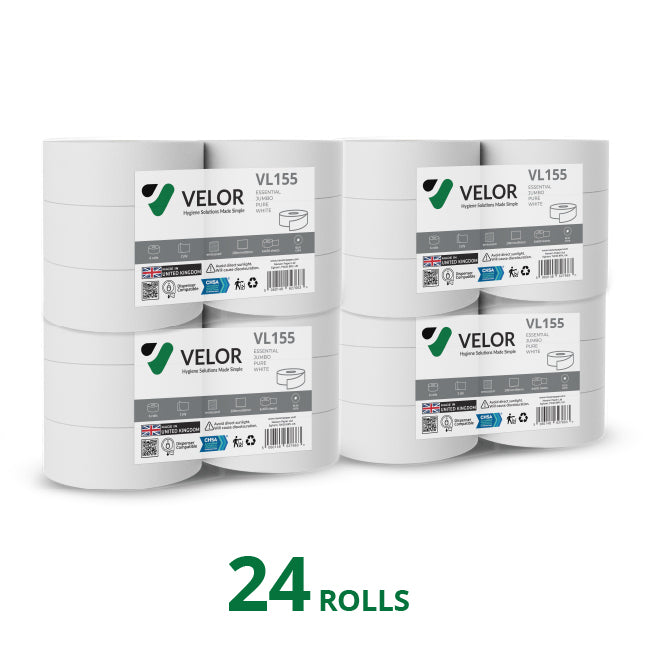 Velor Jumbo Toilet Rolls