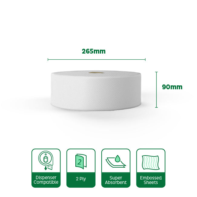Velor Jumbo Toilet Rolls