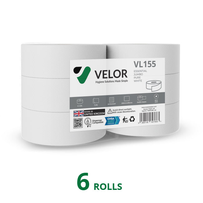 Velor Jumbo Toilet Rolls