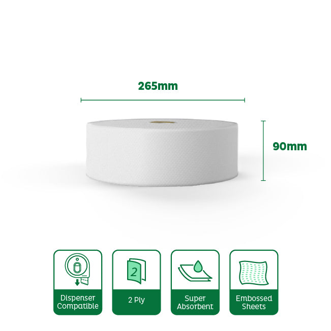 Velor Jumbo Toilet Rolls