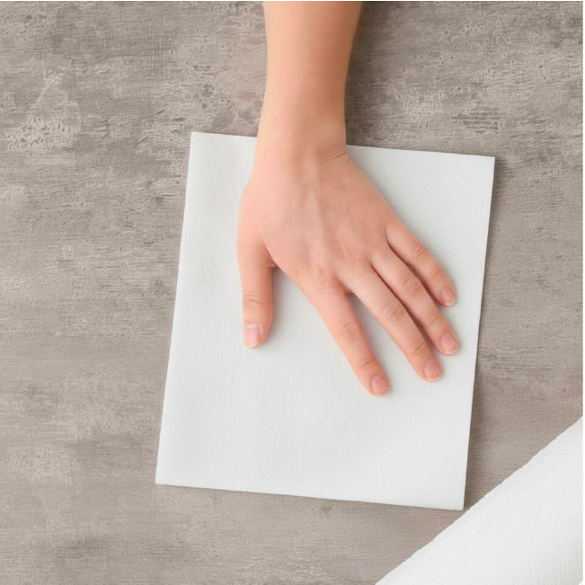 Velor Wiper Rolls White Flat-sheet