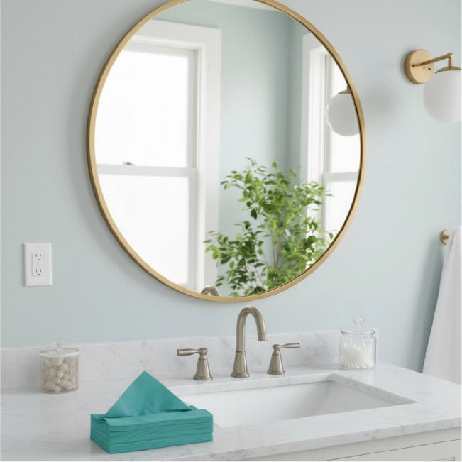 C-fold blue towel pack