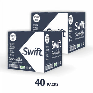 Swift Serviettes 40cm 2Ply 8 fold