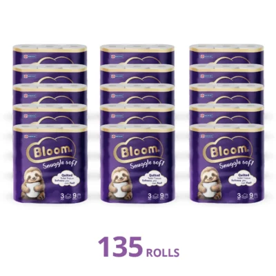 Bloom 3Ply Toilet Rolls – 135 Rolls