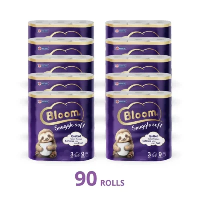 Bloom 3Ply Toilet Rolls - 90 Rolls