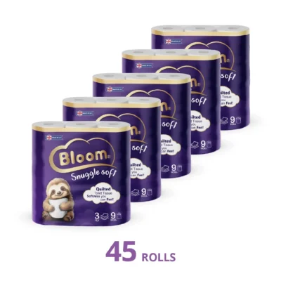 Bloom 3 ply Toilet Rolls - 45 Rolls