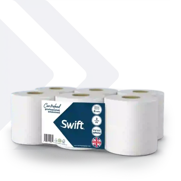 Swift Centrefeed White Embossed - Image 3