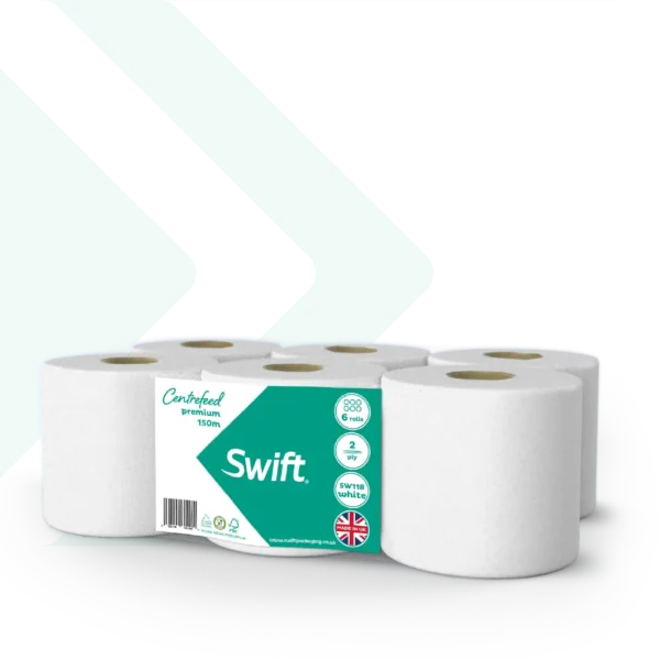 Swift Centrefeed White 150m Flat sheet - Image 4
