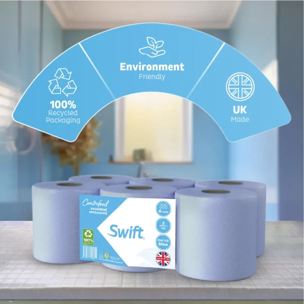 Swift Centrefeed Blue Embossed