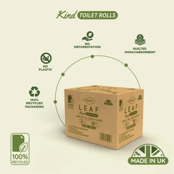 LEAF Kind Premium 3ply Toilet Rolls