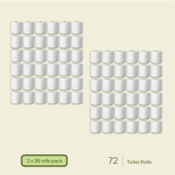 LEAF Kind Toilet Rolls - 72 Rolls
