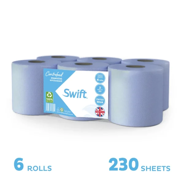 Swift Centrefeed Blue Embossed
