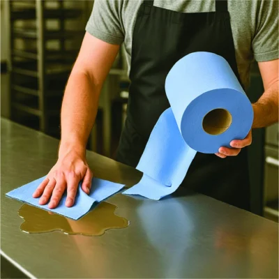 Swift Centrefeed Blue 150m Flat sheet - 24 Rolls