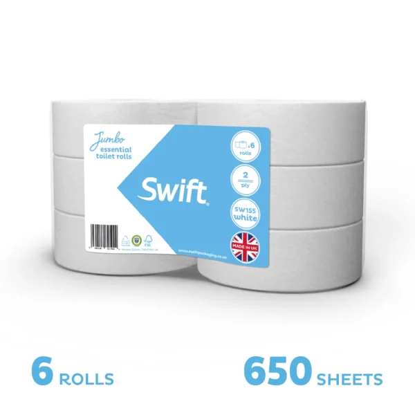 Swift Jumbo Toilet Rolls Embossed