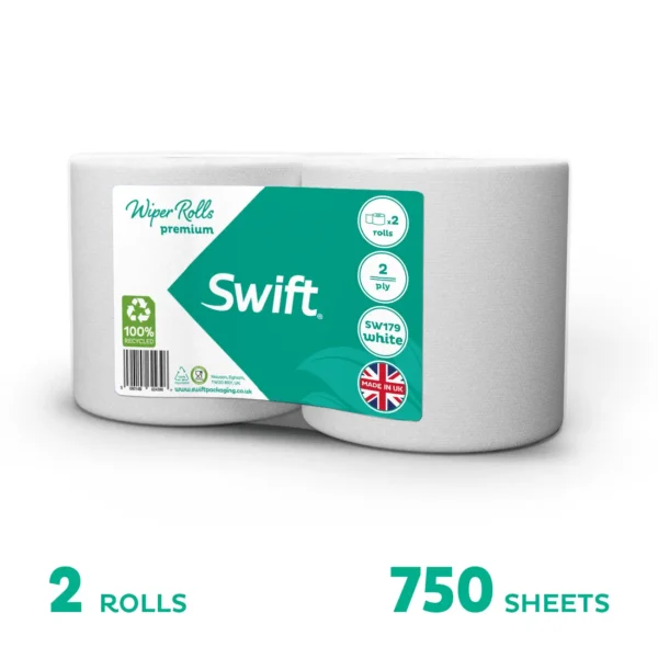 Swift Wiper Rolls White Flat-sheet