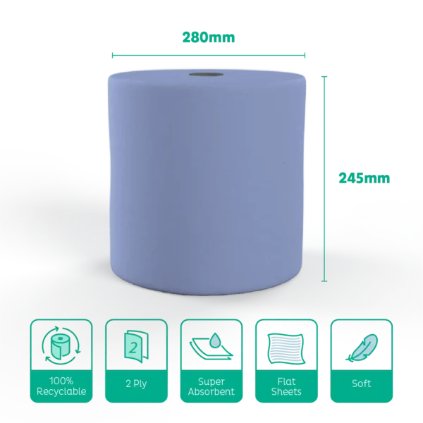Swift Wiper Rolls Blue Flat-sheet - Image 4