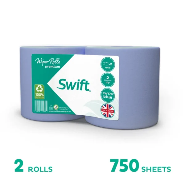 Swift Wiper Rolls Blue Flat-sheet