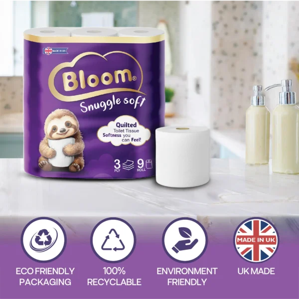 Bloom Snuggle soft 3 ply Toilet Rolls