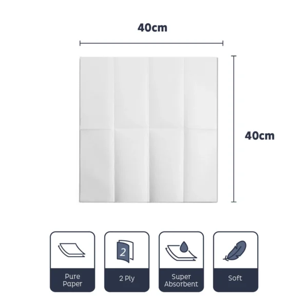 Swift Serviettes 40cm 2Ply 8 fold - Image 4