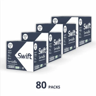 Swift Serviettes 40cm 2Ply 8 fold - 4 Box